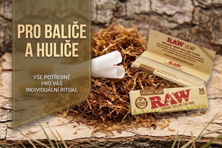 Nabídka cigaretových papírků a filtrů od Shamantobacco