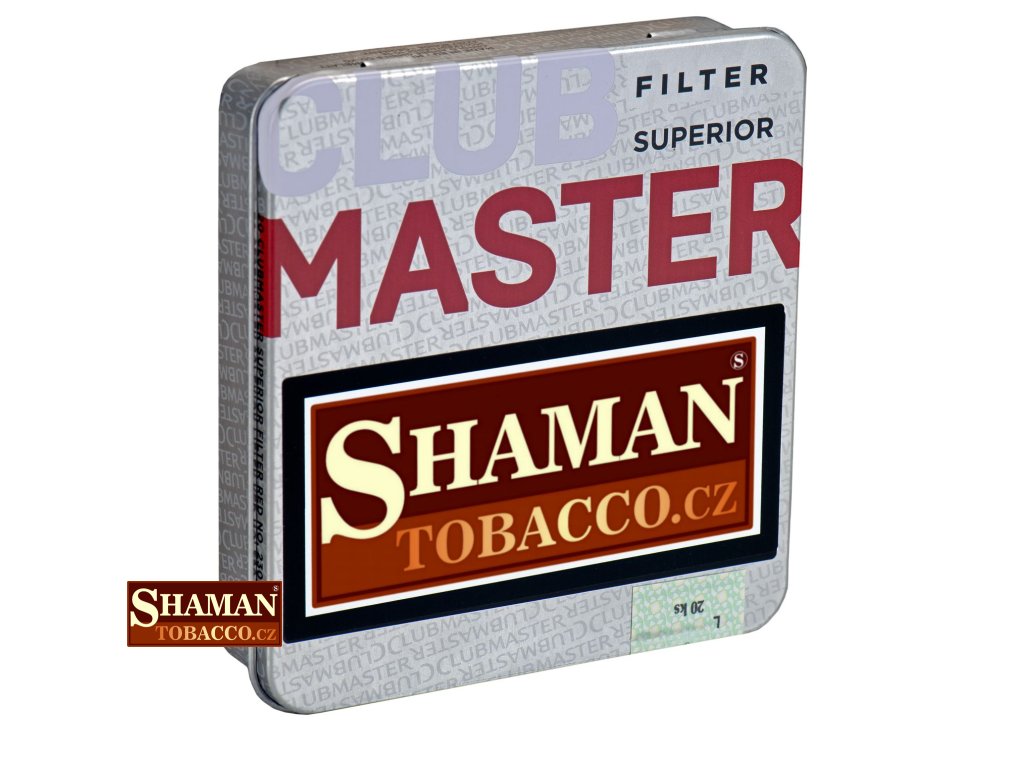 doutnicky clubmaster mini red silver vanilla filter 20ks SHAMANTOBACCO.cz 01