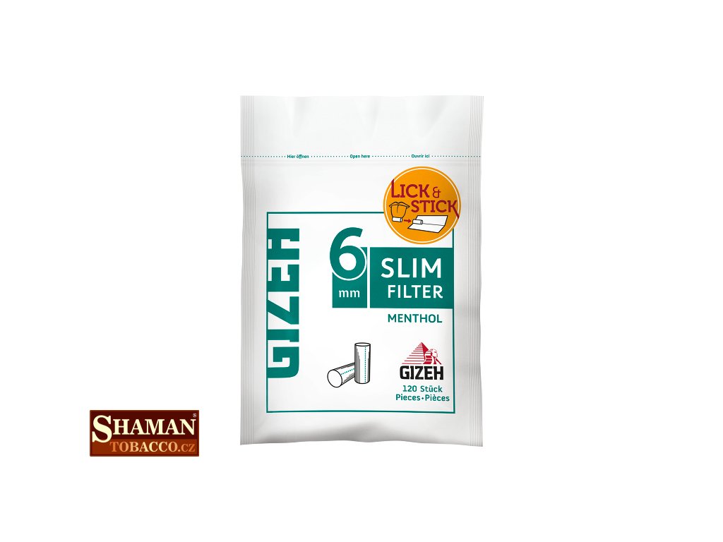 GIZEH Slim Filters Menthol