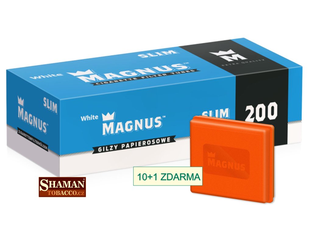 dutinky magnus 200 slim white filter 20mm darek tabaterka magnus SHAMANTOBACCO.cz 01