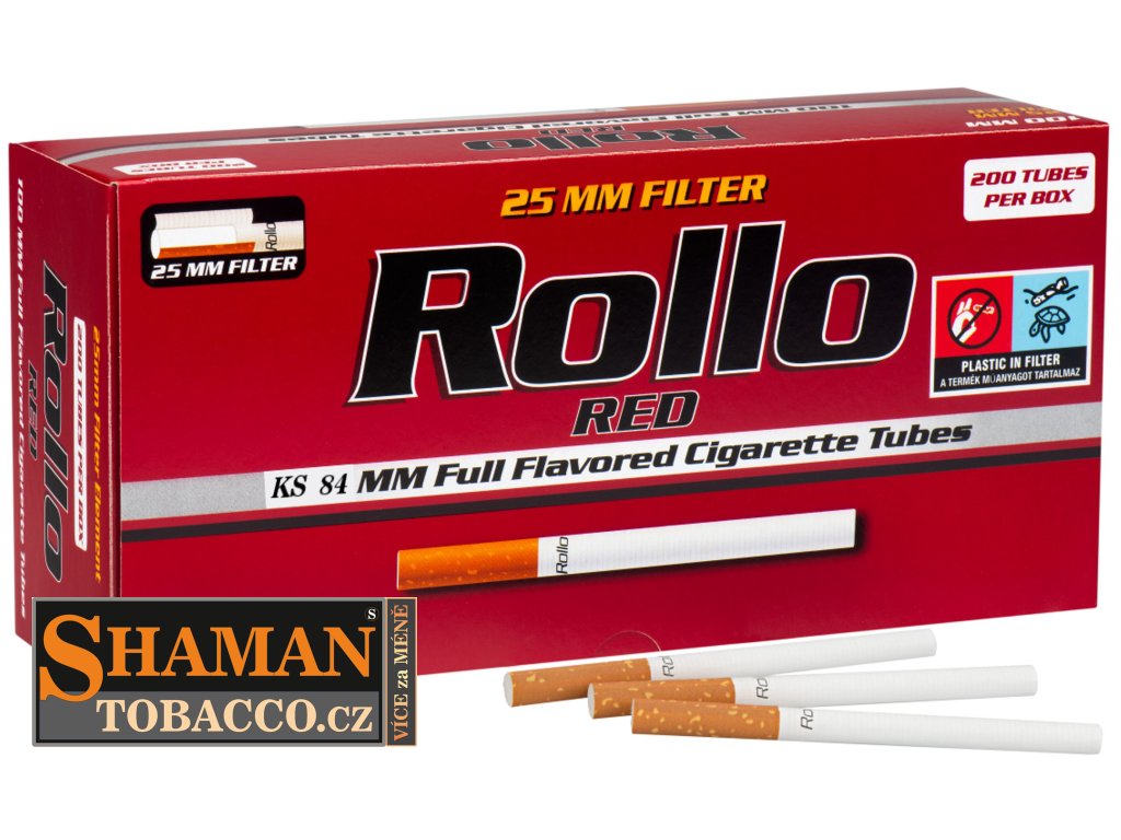 dutinky rollo red KS 25mm filter SHAMANTOBACCO.cz 011