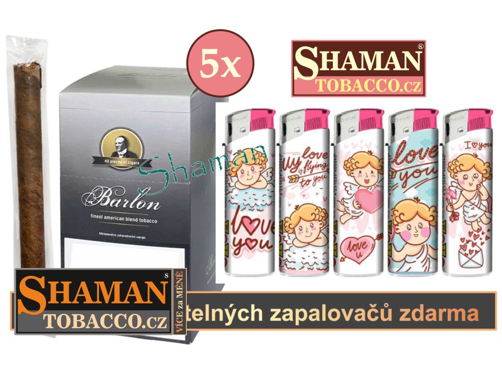 5ks barlon DARK 40ks 5ks zapalovac ANGEL LOVE 01