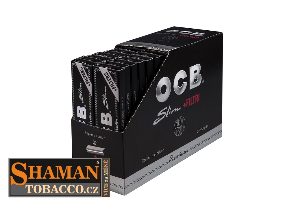 ocb schwarz slim filter tips 32 hefte a 32 blatt