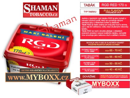 rgd red 170g shamantobacco.cz 01311