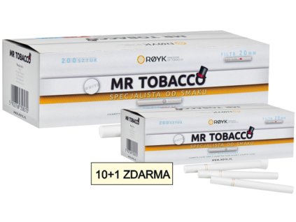 10+1 zdarma dutinky mrtobacco white 200ks 20mm SHAMANTOBACCO.cz 0211