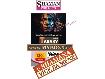 popis tabak WEST red 54g VICEzaMENE 01