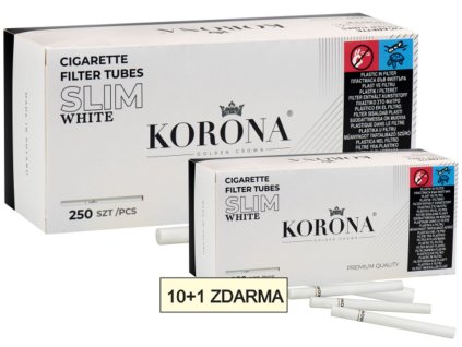 10+1 zdarma dutinky korona slim white SHAMANTOBACCO.cz 011