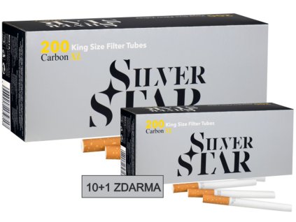 10+1 zdarma dutinky silver star carbon 24mm SHAMANTOBACCO.cz 021