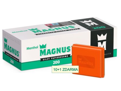 dutinky magnus 200 menthol filter 15mm darek tabaterka magnus SHAMANTOBACCO.cz 01