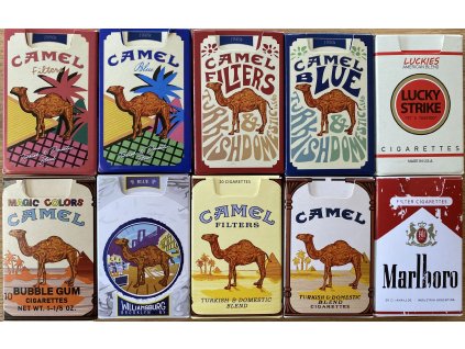 10x RETRO obal na krabičku cigaret MYBOXX CAMEL-MARLBORO (serie I)
