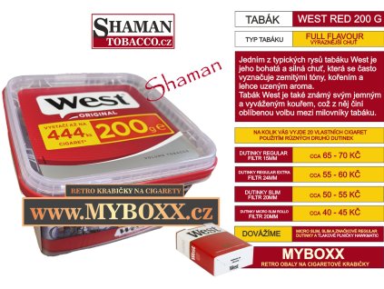 west red 200g doza shamantobacco.cz 01211