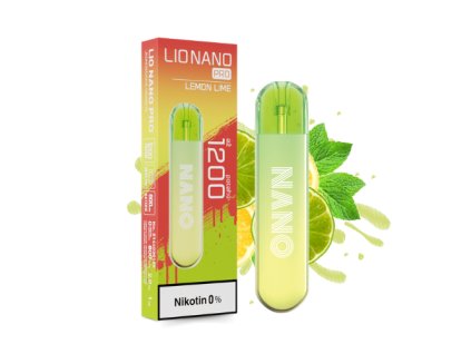 Elektronická cigareta LIO NANO PRO LEMON LIME - bez nikotinu - 1200 potahů!