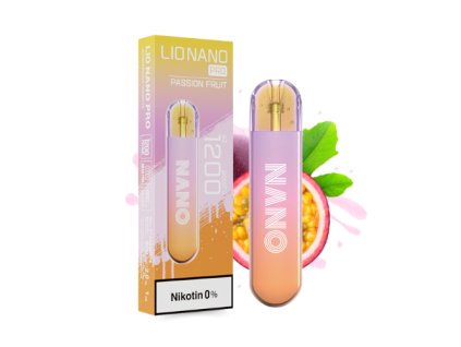 Elektronická cigareta LIO NANO PRO PASSION FRUIT - bez nikotinu - 1200 potahů!