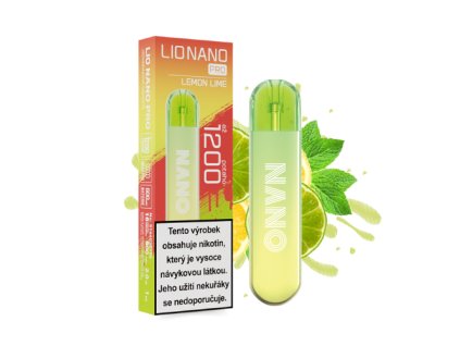 Elektronická cigareta LIO NANO PRO LEMON LIME - 16mg - 1200 potahů