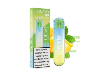 Elektronická cigareta LIO NANO PRO PINEAPPLE MINT - 16mg - 1200 potahů