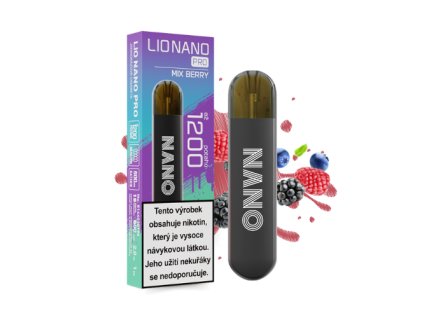 Elektronická cigareta LIO NANO PRO MIX BERRY - 16mg - 1200 potahů