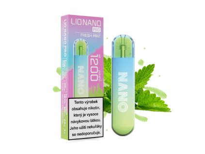 Elektronická cigareta LIO NANO PRO FRESH MINT - 16mg - 1200 potahů