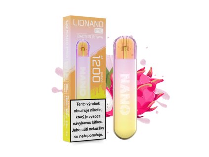 Elektronická cigareta LIO NANO PRO CACTUS PITAYA - 16mg - 1200 potahů