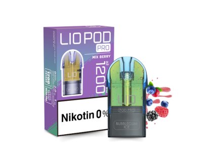 LIO POD PRO - Mix Berry 0mg bez nikotinu - 1200 potahů!