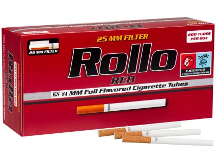 dutinky rollo red KS 25mm filter SHAMANTOBACCO.cz 011