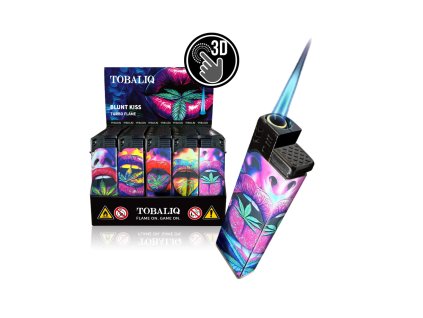 3d alu jet motivfeuerzeug blunt kiss 50er display