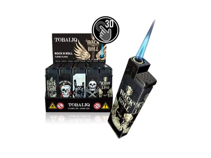 3d alu jet motivfeuerzeug rock n roll50er display