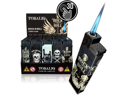 zapalovac 3d alu jet rock n roll SHAMANTOBACCO.cz 01
