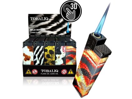 zapalovac 3d alu jet wild imprint SHAMANTOBACCO.cz 01