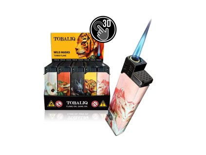 3d alu jet motivfeuerzeug wild masks 50er display