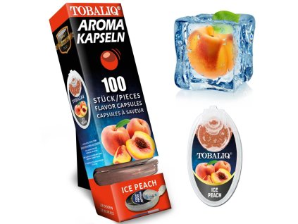 tobaliq ice peach aromakapsel mit 100 kugeln 01
