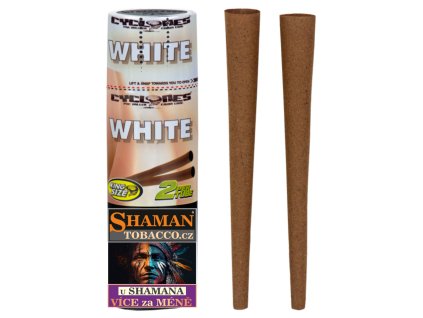 dutinky cyclones blunt cones 2ks white SHAMANTOBACCO.cz 025