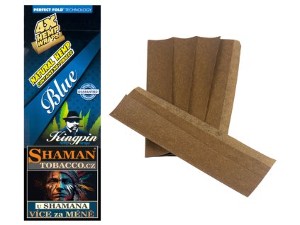 blunty kingpin hemp wraps 4ks blue SHAMANTOBACCO.cz 02