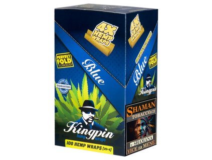 Blunty KINGPIN Hemp Wraps 4ks - Blue