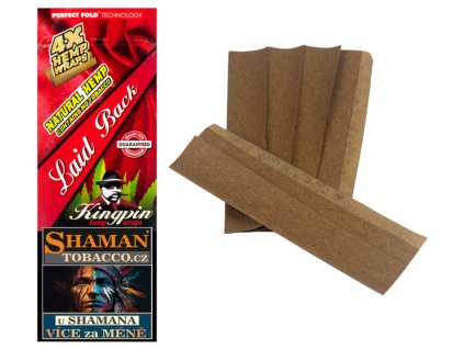 blunty kingpin hemp wraps 4ks laid back SHAMANTOBACCO.cz 02