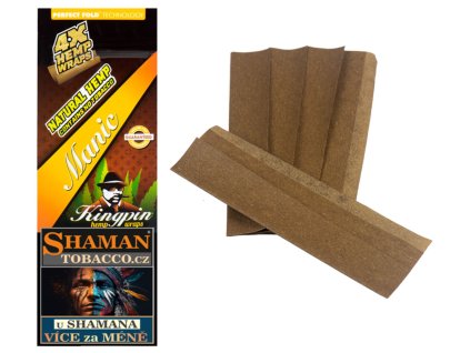 blunty kingpin hemp wraps 4ks manic SHAMANTOBACCO.cz 02