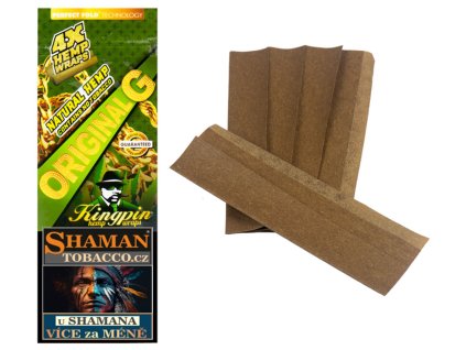 blunty kingpin hemp wraps 4ks original SHAMANTOBACCO.cz 02