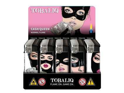 zapalovac piezzo TOBALIQ cash queen SHAMANTOBACCO.cz 02