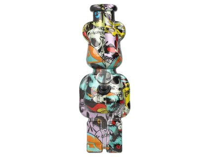 Skleněný bong HYPEBEAR 19cm s barevným motivem