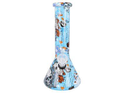Skleněný bong BLUESKULL střední 25cm