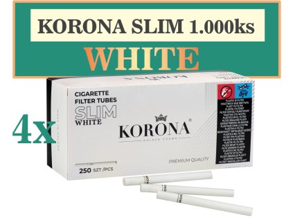 banner dutinky korona slim white 1000ks 012