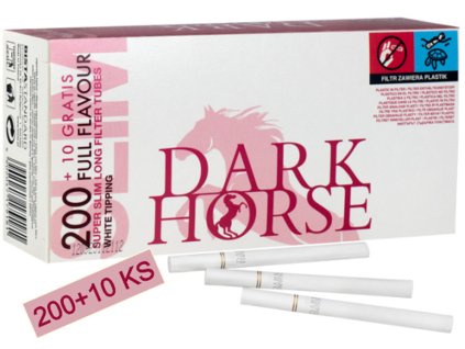 dutinky dark horse slim white 20mm 200+10 SHAMANTOBACCO.cz 01