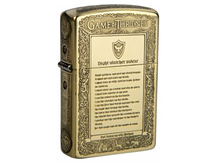 Benzínový zapalovač ZORRO®  GAME OF THRONES + zdarma benzín Zippo 125ml