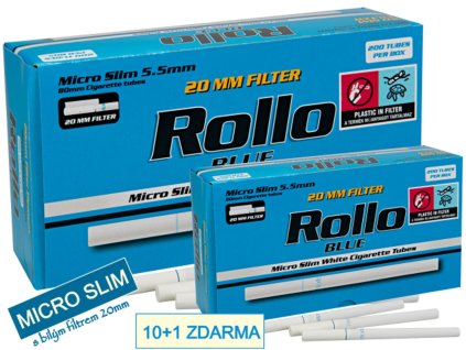 10+1 zdarma dutinky rollo micro slim blue SHAMANTOBACCO.cz 015