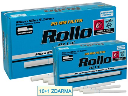 10+1 zdarma dutinky rollo micro slim blue SHAMANTOBACCO.cz 011