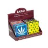 zigarettenetui cannabis metall pu fuer ca 20 zig mit gummiband 8er display