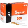 Cigaretové dutinky MAGNUS Slim Long Filter 20mm 500 - Ø6,5mm