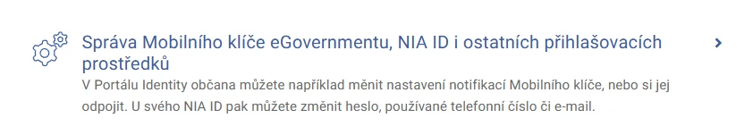 Identita občana - webové rozhraní