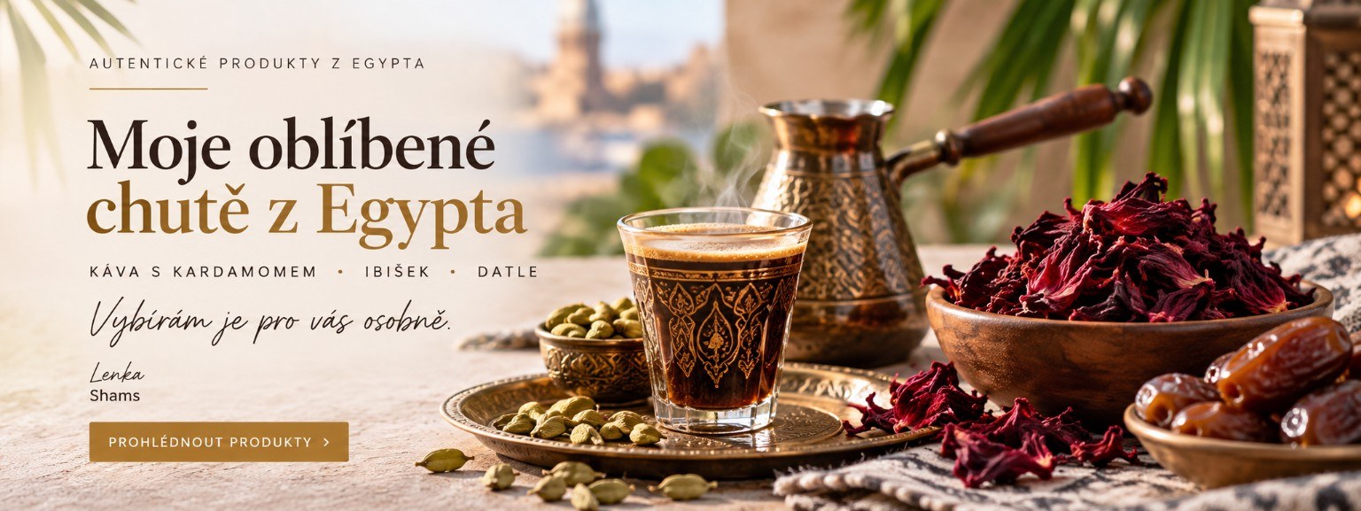 Shams - káva s kardamomem a ibišek z Egypta