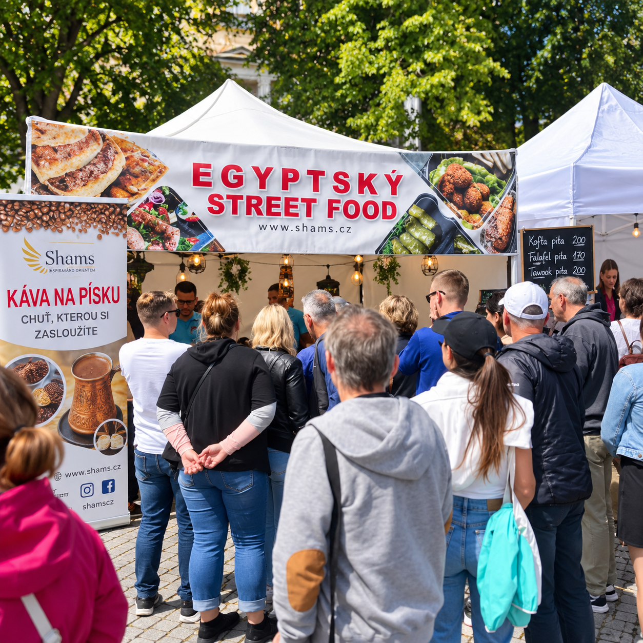 Shams - egyptský street food a káva na písku
