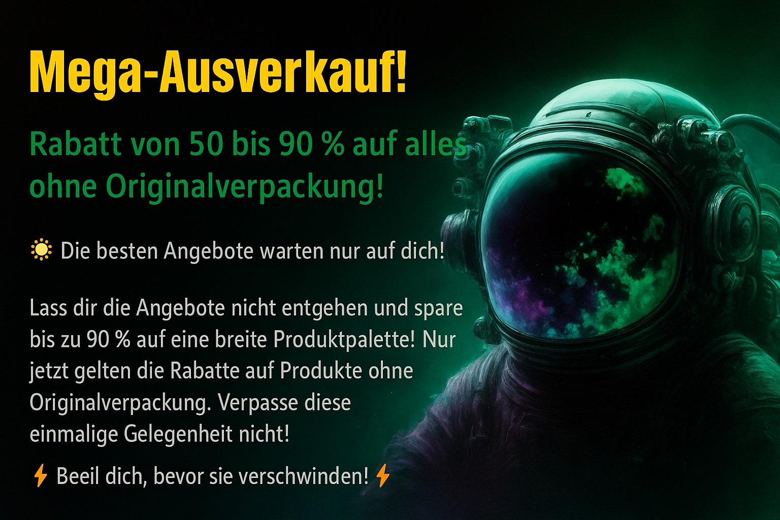 Sleva na zboží bez obalu